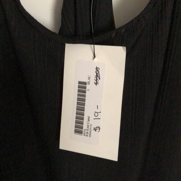 NWT: Black Rib Knit Cami - Picture 6 of 7